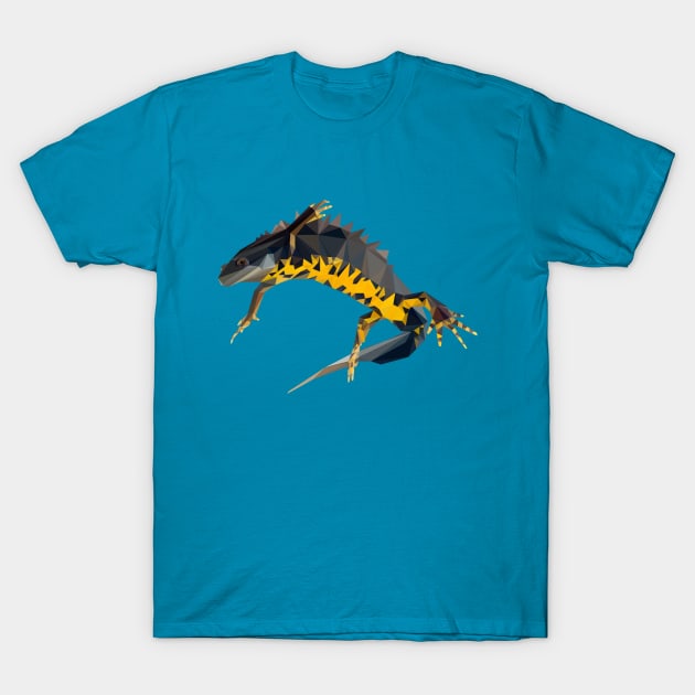 Great Crested Newt T-Shirt by StephenWillisArt